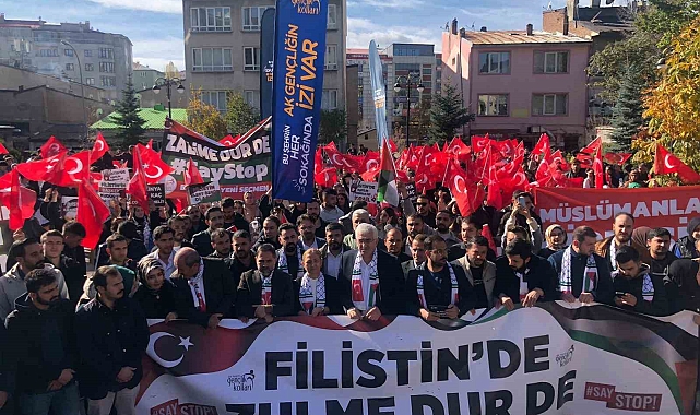 AK Partili gençler Filistin için toplandı