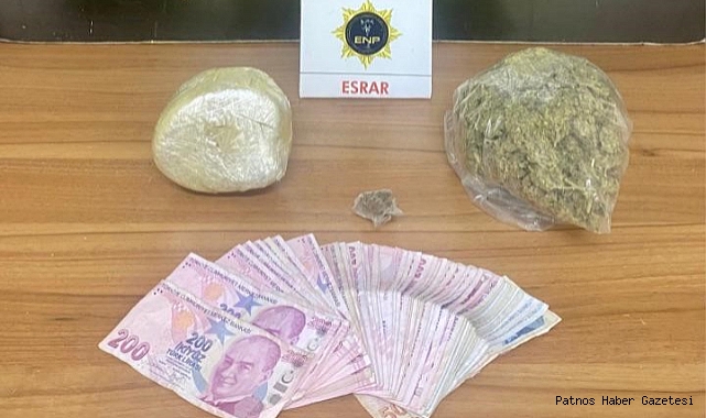 Erzurum'da 856 gram esrar ele geçirildi