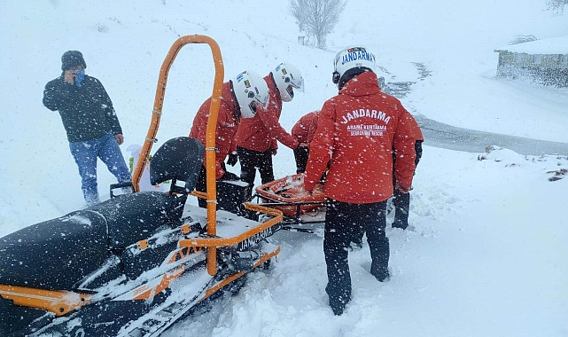 Erzurum' da JAK timleri hasta çocuk için seferber oldu