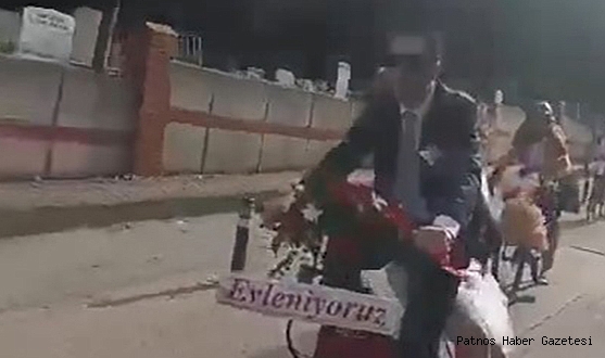 Gelin bisiklete bindi, 'ya nasip' dedi