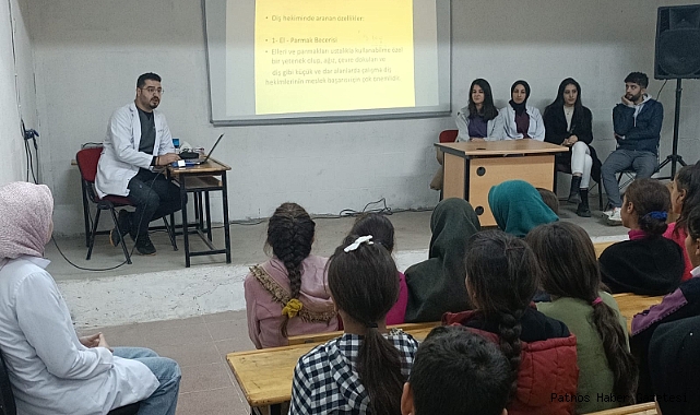 Patnos'ta "Meslekleri Tanıyoruz" projesinde söz sırası hekimlerde