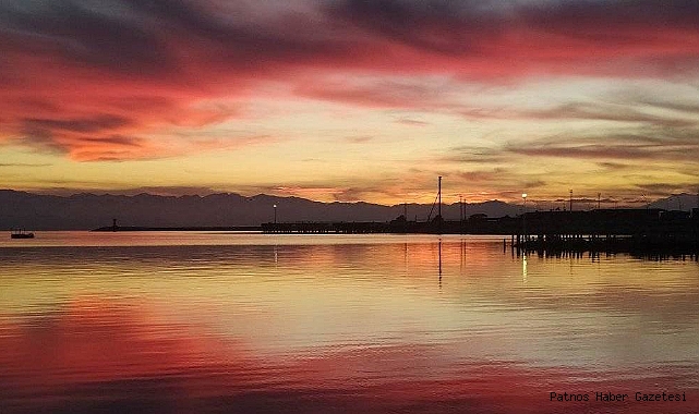 Van'da gün batımı görenleri hayran bıraktı