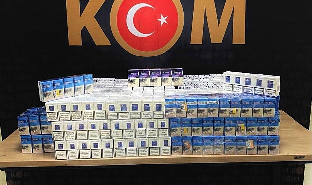 2650 paket kaçak sigara ele geçirildi.