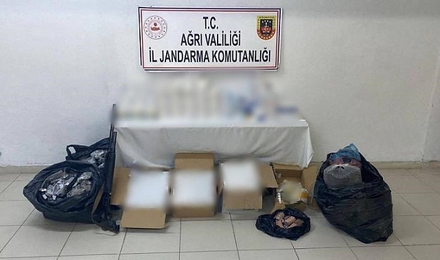 Ağrı’da çok sayıda kaçak malzeme ele geçirildi