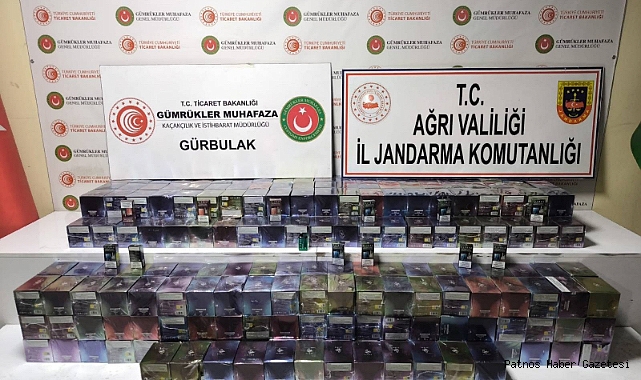 Ağrı'da gümrük kaçağı sigara ele geçirildi