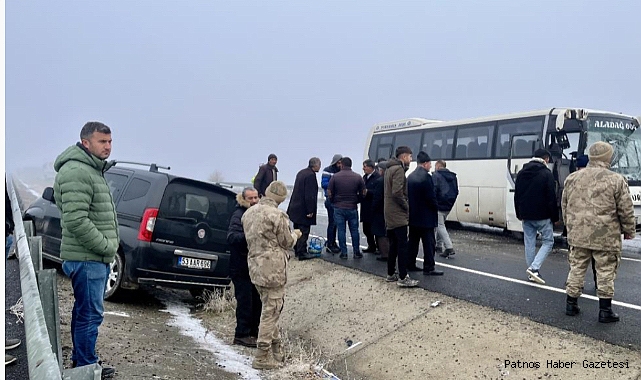Ağrı'da zincirleme kaza; 19 yaralı