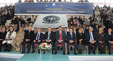 Erzurum'da 456 Polis memuru mezun oldu