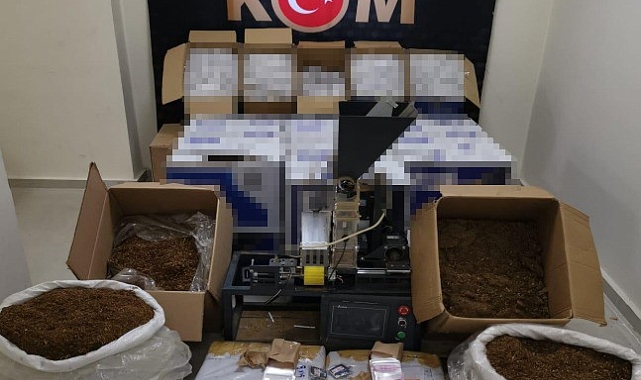 Erzurum'da kaçak sigara operasyonu