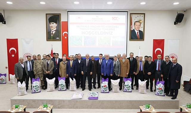 Muş'ta çiftçilere tohum desteği