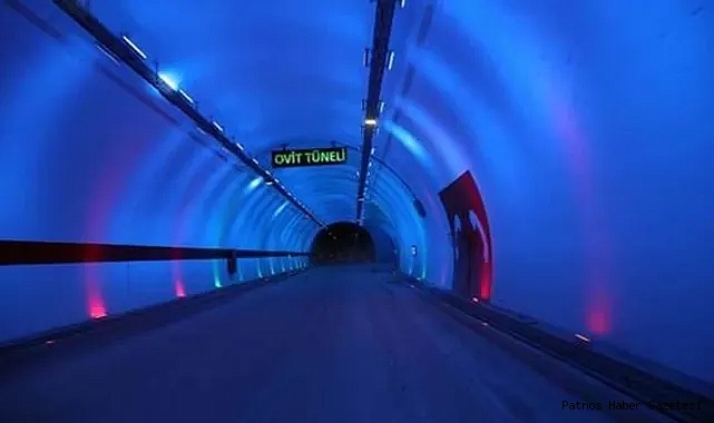 Ovit Tüneli'nin kısmen ulaşıma açıldı