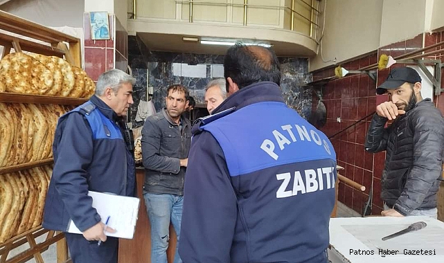 Patnos fırınlarında gramaj ve temizlik denetimi yapıldı