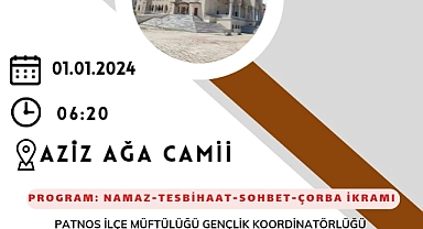Patnos'ta Yılın İlk Sabah Namazı Etkinliği