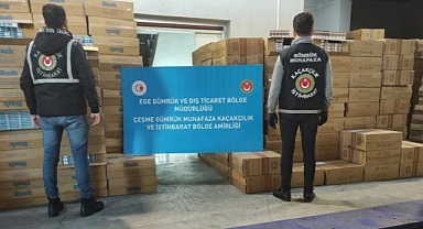 1 milyon paket kaçak sigara ele geçirildi