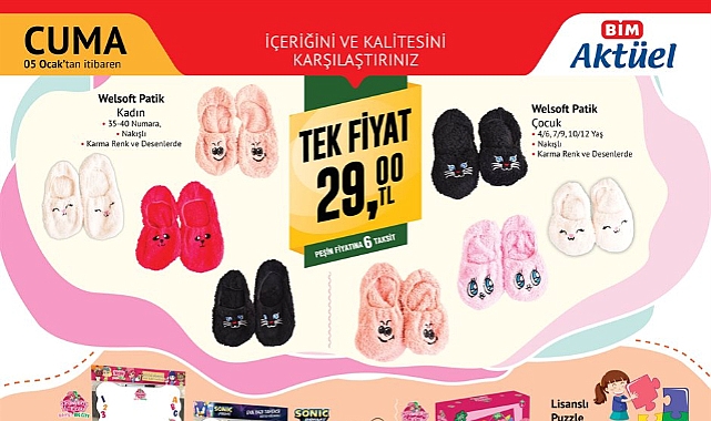 5 Ocak BİM Aktüel Kataloğu Yayınlandı