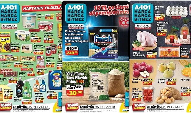 A101 Haftanın Yıldızları 20 Ocak 2024 İndirimleri ve Fırsatları