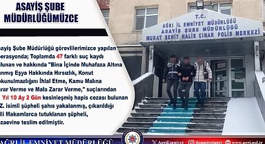 Ağrı'da 21 yıl hapis cezası olan firari yakalandı