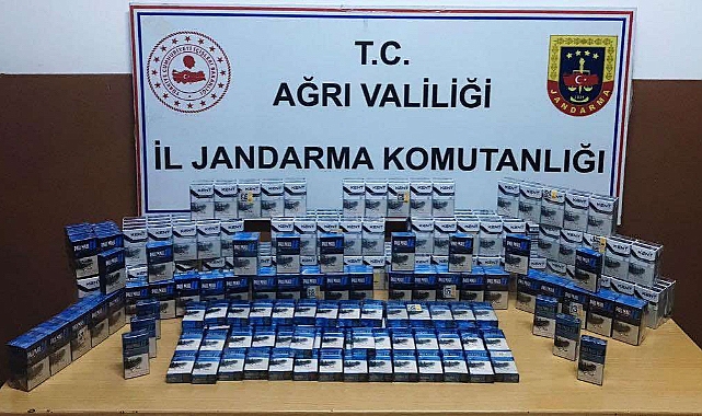 Ağrı’da Gümrük kaçağı sigara ele geçirildi