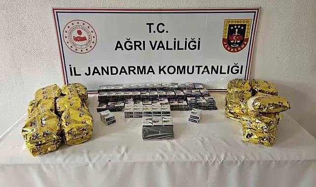 Ağrı'da kaçak sigara, çay ve cep telefonu ele geçirildi