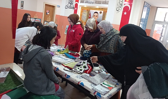 Ağrı'da öğrenciler 'Gazze'yi unutmadı