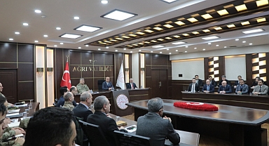 Ağrı'da "Yıldırım 2024 Seferberlik Tatbikatı Toplantısı"  yapıldı
