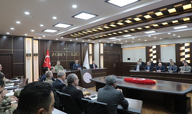 Ağrı'da "Yıldırım 2024 Seferberlik Tatbikatı Toplantısı"  yapıldı