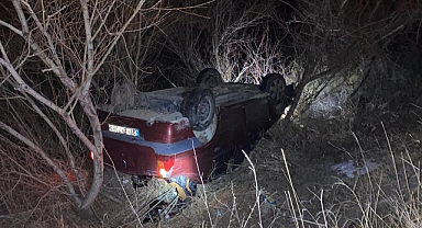 Ağrı-Tutak Karayolunda feci kaza:  1 yaralı