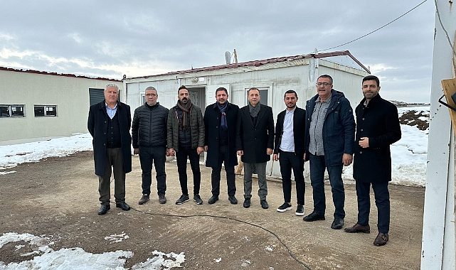 Ak Parti İlçe Başkanı Taşdemir tekstil kent inşaatını incelemede bulundu