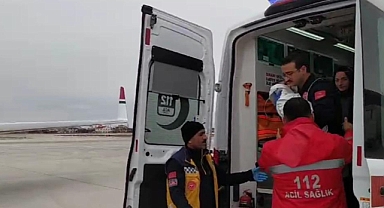 Ambulans uçak bu sefer Vanlı kalp hastası bebek için havalandı