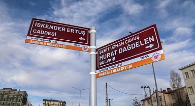 Başkale’deki sokak ve cadde tabelaları standart bir hale getirildi