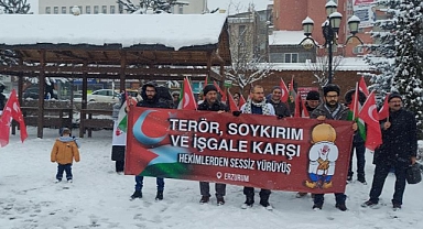 Beyaz yakalılar Gazze için "Sessiz" yürüyüşte