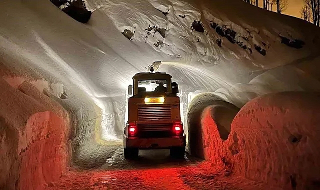 Bitlis İl özel idaresinin karla mücadele çalışmaları