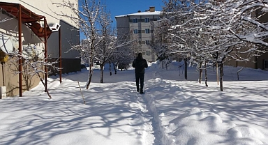 Bitlis’te 15 köy yolu kardan dolayı kapalı