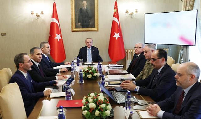 Cumhurbaşkanı Erdoğan başkanlığında "Güvenlik Toplantısı" yapıldı