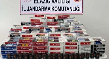 Elazığ'da 540 adet boş ve bin 710 paket dolu makaron ele geçirildi