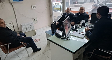 Erciş Ticaret ve Sanayi Odası Başkanı Murat İzgi Erciş'in Sesi Gazetesine Ziyaret.