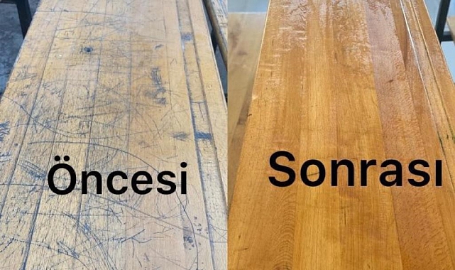 Hakkari' de okul masa ve sandalyeleri yenileniyor