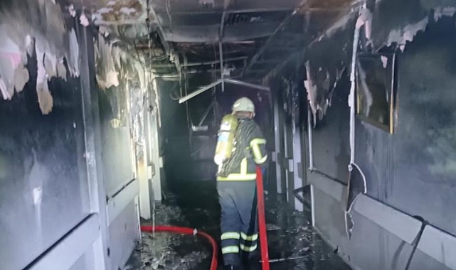 Hastanede kaldığı odayı ateşe verip hastaneyi tehlikeye atan şahıs gözaltına alındı