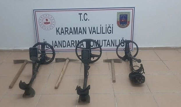 Kaçak kazı yapan 5 şüpheli yakalandı