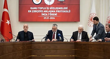 Kamu İşçilerine Müjdeli haber;700 bin işçiye ek zam protokolü imzalandı