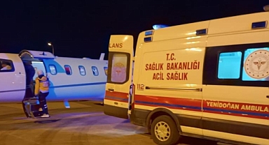 Karaciğer yetmezliği 9 günlük Emine bebek için uçak havalandı
