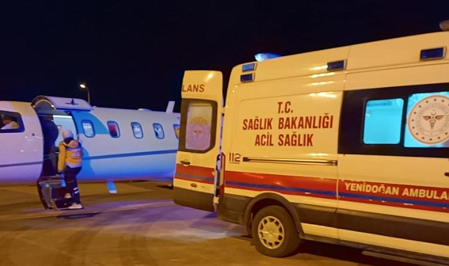Karaciğer yetmezliği 9 günlük Emine bebek için uçak havalandı