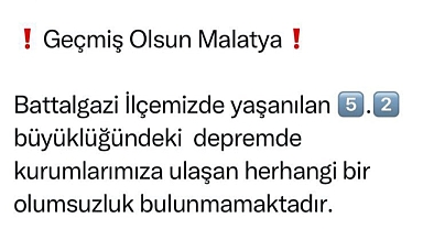 Malatya Valisi Yazıcı'dan deprem sonrası açıklama: "Depremde herhangi bir olumsuzluk yok"