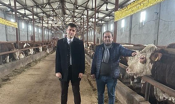 Müdür Hüseyinoğlu'ndan Ağrı'da bulunan hayvan işletmesine ziyaret