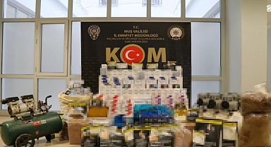 Muş'ta bandrolsüz sigara ve tütün ürünleri operasyonu: 2 gözaltı