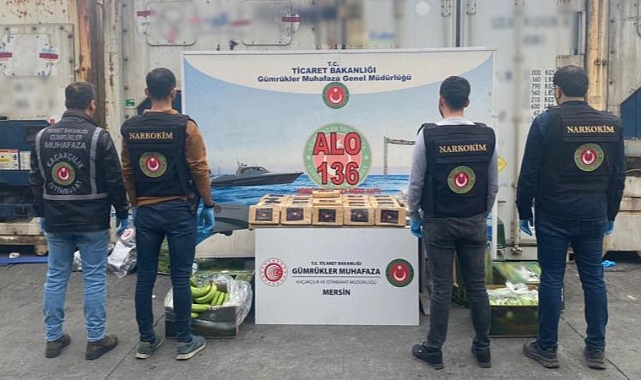 Muz dolu konteynerde uyuşturucu ele geçirildi