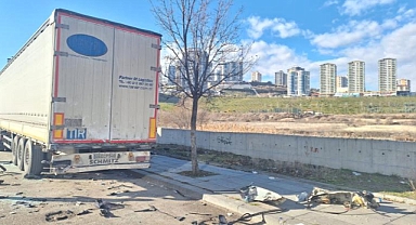 Park halindeki tıra arkadan çarptı hayatını kaybetti