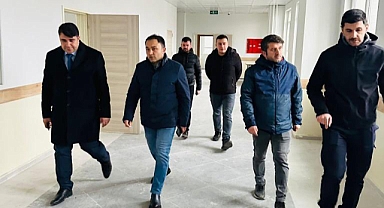 Patnos İlçe Kaymakamı Cankatar yeni açılacak Süphan Dağı Anadolu Lisesi'nde incelemelerde bulundu