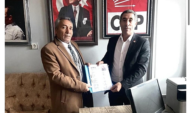 Patnoslu iş adamı CHP Patnos Belediye Başkan Adaylık Başvurusunu Yaptı!