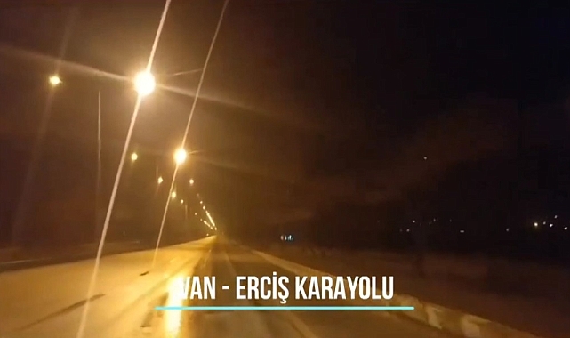 Polis sürücülere, yol durumu hakkında videolu bilgilendirme yaptı