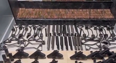 Şırnak'ta bir iş yerinde cephanelik çıktı